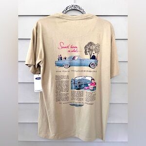 Ford Graphic Beige T-Shirt Thunderbird featuring size M